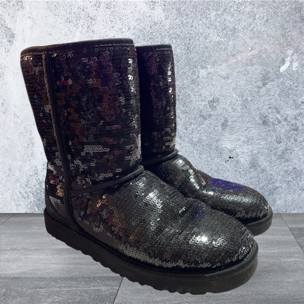 Ugg Sequin Black Boots